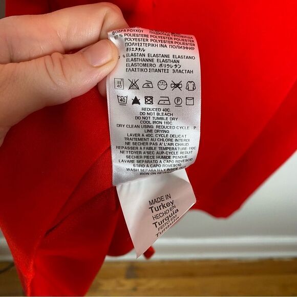 LOVE MOSCHINO Red A-Line Sleeveless Valentines Mini Dress - Size 8 - Picture 11 of 11